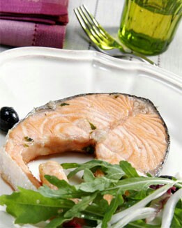 RODAJAS DE SALMÓN A LA PLANCHA