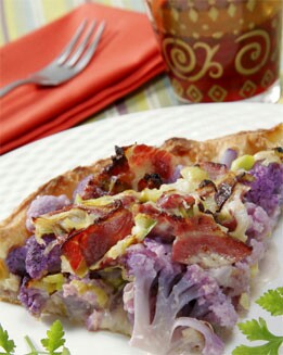 QUICHE DE COLIFLOR MORADA