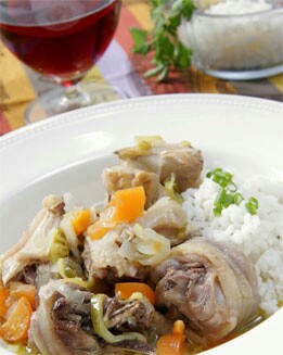 GALLINA CON VERDURAS