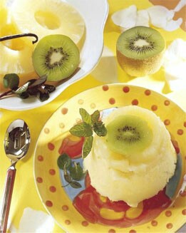 MOLDE DE PIÑA Y KIWI