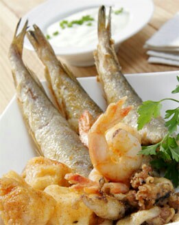 FRITURA DE MARISCO Y PESCADO