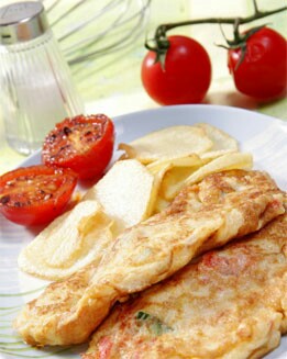 TORTILLA DE CANGREJO Y CAMENBERT