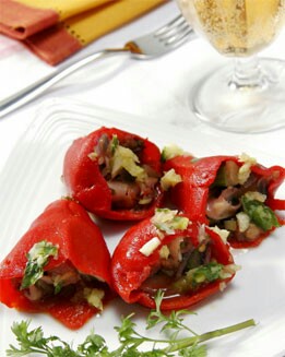 PIMIENTOS RELLENOS  DE CHIPIRONES