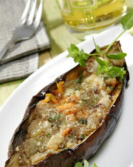 BERENJENAS RELLENAS DE TOFU