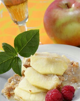 CUMBRE DE FRUTAS CON GALLETAS