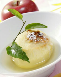MANZANAS GRATINADAS AL HORNO