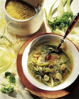 SOPA DE JUDÍAS Y CABELLO DE ÁNGEL