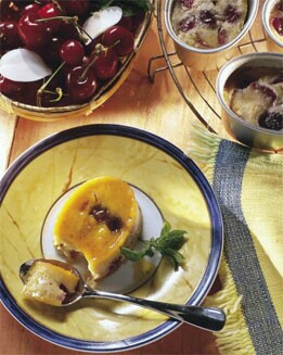 FLAN DE CEREZAS