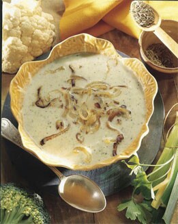SOPA DE BRÉCOL Y COLIFLOR