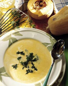 CREMA DE CALABAZA Y CILANTRO