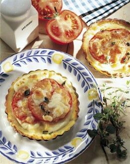 TARTALETAS DE PATATA CON TOMATE