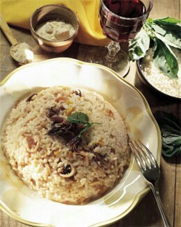 RISOTTO DE CHIPIRONES Y ALBAHACA