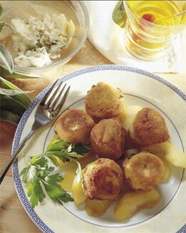BOLITAS DE ROQUEFORT CON MEMBRILLO