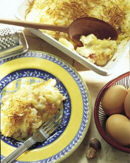 HUEVOS AL HORNO CON CREMA DE PATATAS