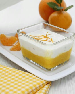 YOGUR GRIEGO CON CREMA DE MANDARINA