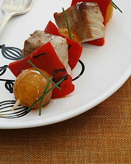 BROCHETA DE ATÚN Y PIMIENTO