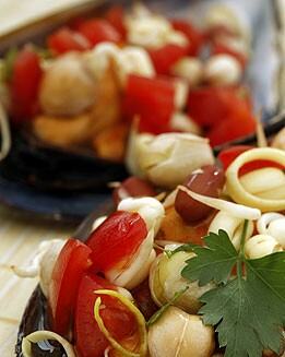 MEJILLONES CON GERMINADOS
