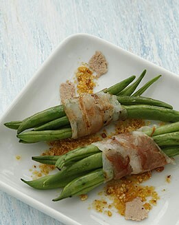JUDÍAS VERDES CON BACÓN Y FOIE