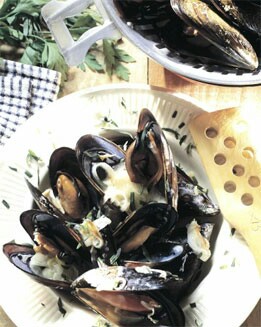 MEJILLONES EN CREMA DE ESTRAGÓN