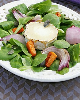 ENSALADA DE CEBOLLA Y CALABAZA ASADA