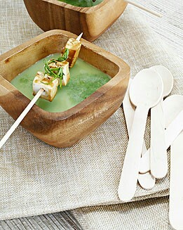 SOPA DE ESPINACAS Y LECHE DE SOJA