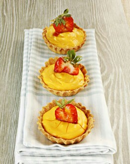 TARTA DE CREMA DE JENGIBRE CON FRESAS