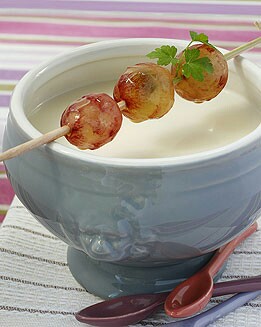 SOPA DE JUDÍAS BLANCAS CON CAVA