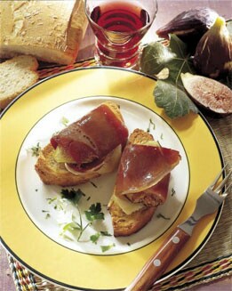 TOSTA DE JAMÓN SERRANO E HIGOS