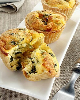 TARTALETA DE REQUESÓN Y VERDURAS