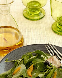 ATÚN CON SEMILLAS DE AMAPOLA Y ENSALADA