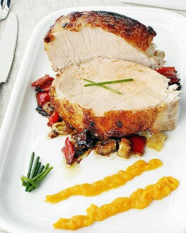 CARRE DE CERDO CON PURÉ DE BONIATO