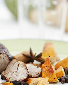 CARNE CON CALABAZA ASADA CON CANELA Y ANÍS