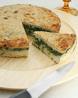 TARTA DE ESPINACAS Y BONIATOS
