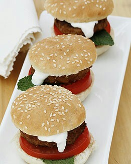 MINI HAMBURGUESAS DE CORDERO Y MENTA
