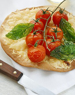 PIZZA DE TOMATES CON VINAGRE DE MÓDENA