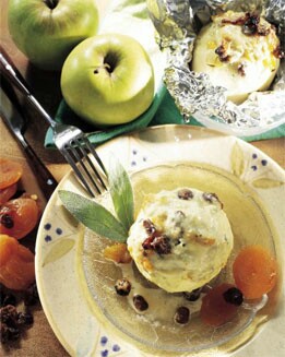 MANZANAS ASADAS CON CABRALES