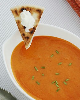 SOPA DE TOMATES ASADOS