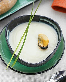 CREMA DE COLIFLOR CON MEJILLONES