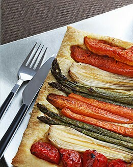 HOJALDRE DE VERDURAS CARAMELIZADAS