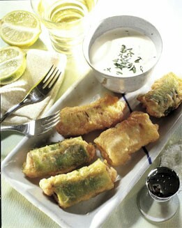 ROLLITOS DE TRUCHAS Y PUERROS