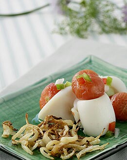 ENSALADA DE TOMATES Y CALAMARES