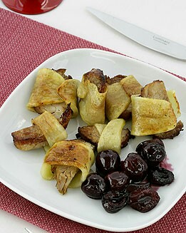 SOLOMILLO DE CERDO CON SALSA DE CEREZAS