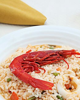 ARROZ MELOSO CON CARABINEROS
