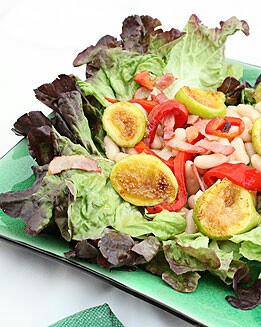 ENSALADA DE HIGOS, PIMIENTOS Y LEGUMBRES