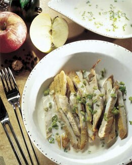 PAVO GLASEADO CON MANZANA