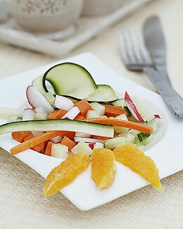 ENSALADA DE QUESO IDIAZABAL Y VERDURAS