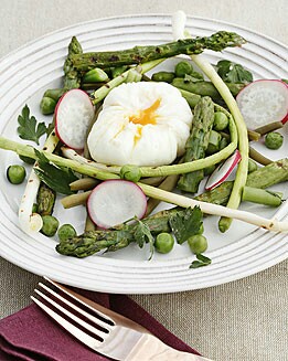 ENSALADA DE AJOS TIERNOS, ESPÁRRAGOS