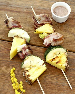 BROCHETA DE CORDERO CON CURRY ROJO