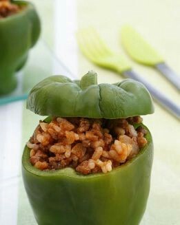 PIMIENTOS VERDES RELLENOS DE CARNE