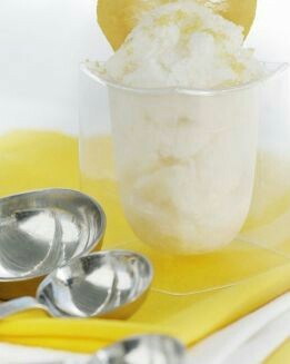 HELADO CASERO DE VAINILLA CON LIMóN